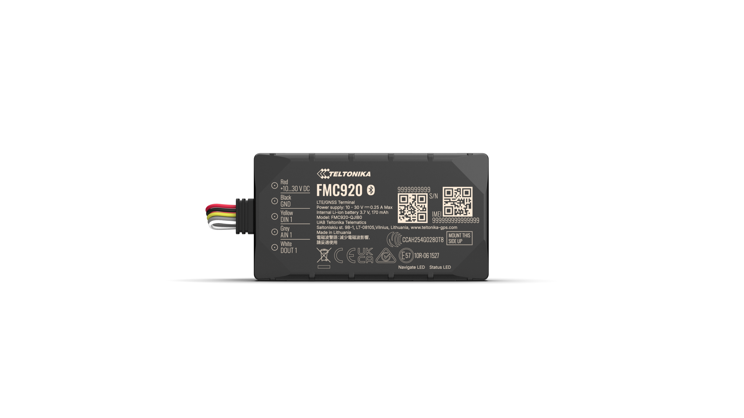 Urządzenie GPS 4G LTE do e-TOLL (stały montaż plus i minus)