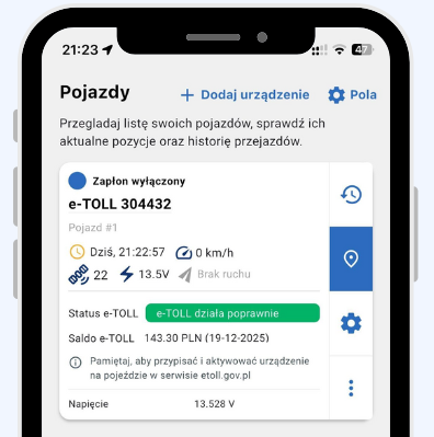 e-TOLL w aplikacji